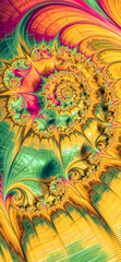 Abstract Fractals Background Backdrop 