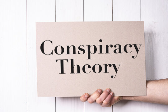 Conspiracy Theory sign - Powered by Adobe
