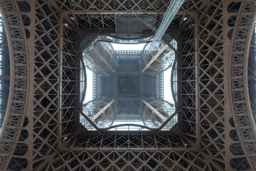 detail of the eiffel tower