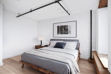Interior design of a bedroom