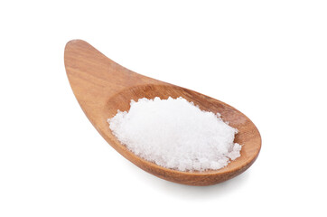 Camphor or Cinnamomum camphora crystal isolated on white background with clipping path.