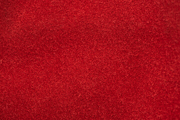 Red suede pattern and surface background.