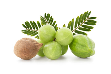 Triphala isolated on white background with clipping path.