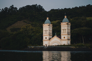 church on the lake