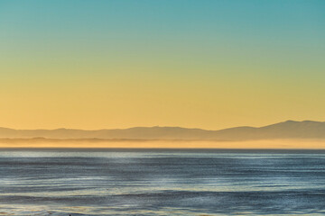 Sunset over the ocean, sea