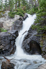 waterfall in the mountains