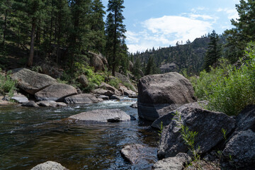 river in the mountains