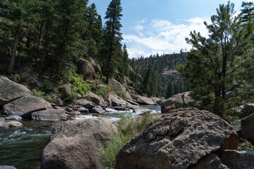river in the mountains