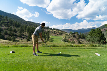 golfer on a golf course
