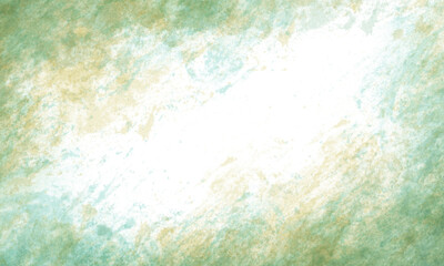 Abstract translucent watercolor background in yellow, green and blue tones. Copy space, horizontal banner.	