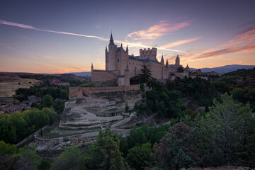 Obraz premium View of the alcazar of Segovia (Spain)