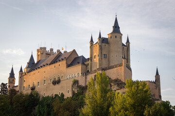 Obraz premium View of the alcazar of Segovia (Spain)