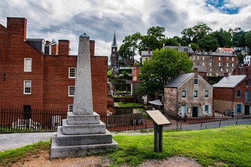 Obraz premium The Original Site of John, Browns Fort, Harpers Ferry, West Virginia, USA