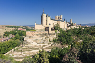 Obraz premium View of the alcazar of Segovia (Spain)
