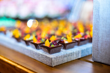 chocolate candy with fruit, chocolate candy