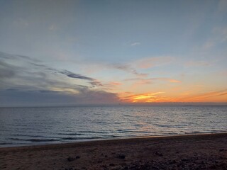 Obraz premium sunset over the sea