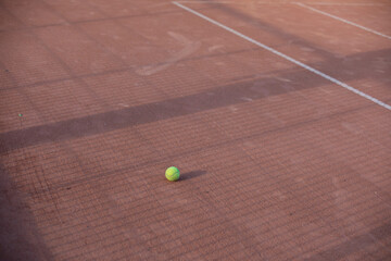 tennis racket and ball