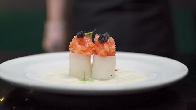 japanese shashimi food in plate