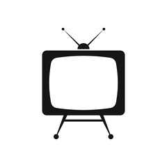 Television icon design isolated on white background