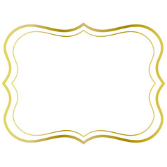 シンプルなクラシックフレーム　横長