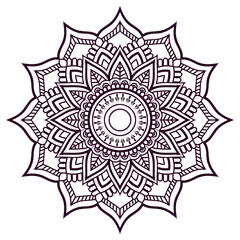 floral abstract mandala background design. floral mandala art.