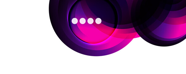 Fluid gradients, swirls and circles. Bright color lines. Vector Illustration For Wallpaper, Banner, Background, Landing Page