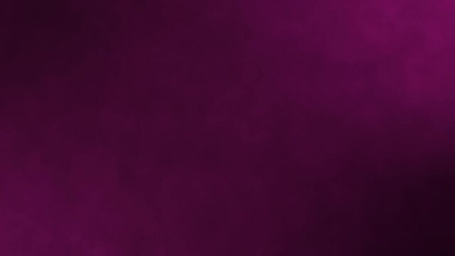 Abstract dark pink cloud smoke moving from left to right side in slow motion. Dynamic smoke, cloud of cold fog on black background. 4K dark pink floating light, fog, smoke, cloud flow effect. 
