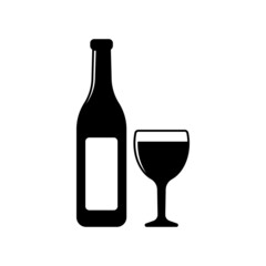 Wine icon design template vector isolated