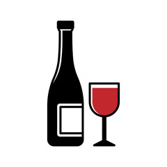Wine icon design template vector isolated