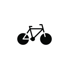 Bike, Bicycle Solid Icon, Vector, Illustration, Logo Template. Suitable For Many Purposes.