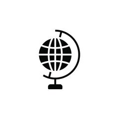 Globe, Map, Travel Solid Icon, Vector, Illustration, Logo Template. Suitable For Many Purposes.