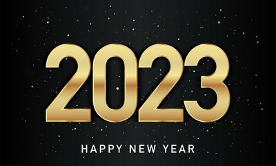 Fototapeta na wymiar 2023 Happy New Year Background Design. Vector Illustration.