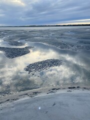 ice on the beach