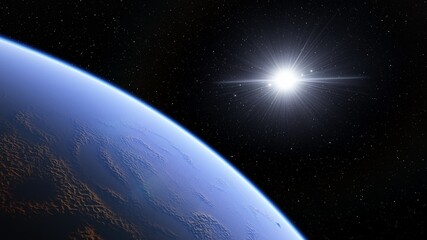 Fototapeta premium science fiction wallpaper, beauty of deep space, 3d illustration