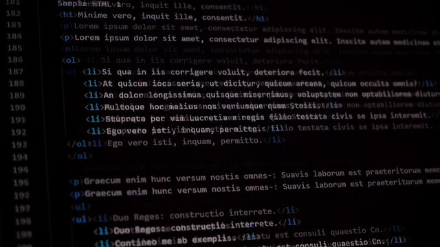 Intelligent computer coder bit and byte program from the it industry data center cloud storage framework containing html information of an algorithm network