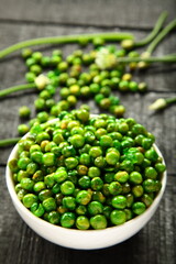 Baked greens  with  spies and salt. vegan diet snack food. 