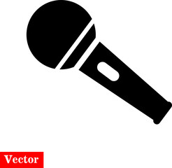 design illustrations microphone on white background.