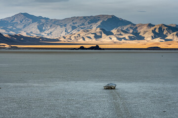 Chance Range Catching The Last Light Of The Day From The Racetrack Playa