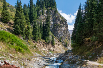 river in the mountains