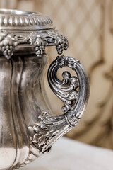 antique table service france 100 years old