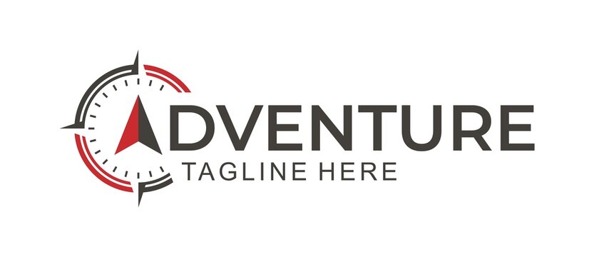 compass adventure creative elegant logo icon vector template