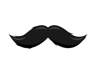 Retro style mustache icon trendy