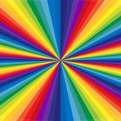 Obraz premium arc-en-ciel rayonnant 