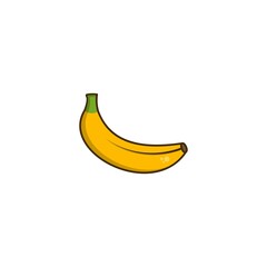 Banana fruit fresh icon vector design templates