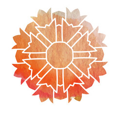 coloring floral mandala vector background