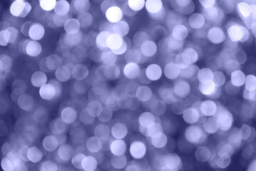 Bokeh in the trendy color of the year 2022 Very Peri. Color of the year 2022. Background for designers