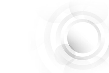 Abstract white and gray color, modern design background with geometric shape. Vector illustration.
