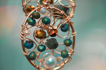 Close up of colorful jewelry