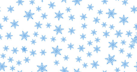 Snowflakes vector seamless pattern. Ornament can be used for gift wrapping paper, pattern fills, web page background, surface textures and fabrics.