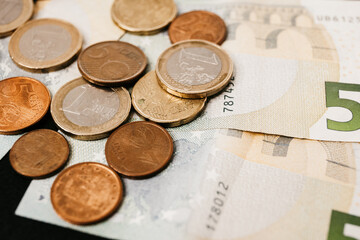 Euro as metal and paper currency